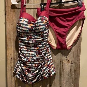 2 piece swimming suit
